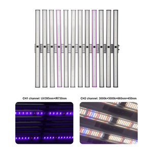 Lámpara de Cultivo LED de Espectro Completo de Aluminio para Plantas de Interior, Barra de Luz de 10 Barras y 1060W para Cultivo Hidropónico y Carpas de Cultivo Agrícola - Product Image 4