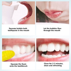 Pasta de dientes de espuma de producto más vendido fabricantes 30ml espuma blanqueadora verde pasta de dientes blanqueamiento dental - Product Image 6