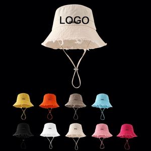 New Unisex High Quality 100% Cotton Cartoon Fisherman Bucket Hat Outdoor Sun Fishing Casual Camping Customizable - Product Image 1