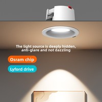 Plafonnier encastré LED COB, spots 4000K blanc chaud, lampes de plafond LED, éclairage LED encastré intérieur