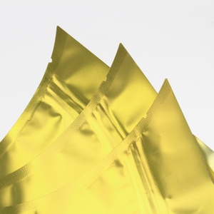 Sac en plastique de couleur métallisée à impression personnalisée emballage de pochette en forme de jus de fruit sac en forme de pilule à fermeture éclair en feuille d'aluminium - Product Image 4