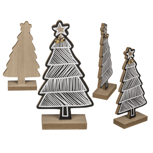 Árbol de madera de color blanco/Negro, - Product Image 1