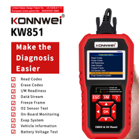 Lecteur de codes OBD2 KONNWEI, outil de diagnostic professionnel pour voitures, outil de réinitialisation d'entretien des véhicules, lecteur de codes de diagnostic du moteur automobile