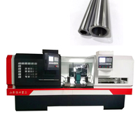 Tour CNC à double tourelle à alimentation automatique HX-4580-30, tour CNC à banc plat de haute qualité, machine de tournage CNC pour tubes et arbres
