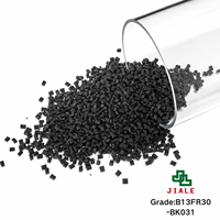 Gránulos de Nylon PA6 GF30 V0 Sin Halógenos FR, Resina Ignífuga con 30% de GF para Conectores y Disyuntores