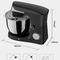 Robot culinaire multifonction pour la maison, petit mélangeur à pâte de table 3L/4L
