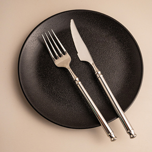 Bộ dao dĩa muỗng bằng thép không gỉ cao cấp, chất lượng cao, nhà cung cấp vàng, dùng cho tiệc cưới, bộ đồ ăn bằng bạc, bộ dao dĩa - Product Image 2