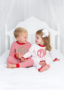 Set <span class=keywords><strong>Pigiama</strong></span> Coordinato a Pois per Fratelli, Tutina con Apertura Posteriore per Neonati e Bambini, <span class=keywords><strong>Pigiama</strong></span> Coordinato con Monogramma per Bambini e <span class=keywords><strong>Bambine</strong></span> - Product Image 6