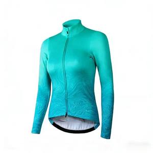 Maillot de cyclisme Zede le plus vendu, motif foncé, manches longues, léger, respirant, coupe-vent, séchage rapide, fermeture éclair intégrale pour le vélo - Product Image 2