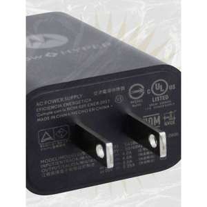 Caricatore da muro tipo Moto C con cavo di ricarica Turbo nero - Product Image 4