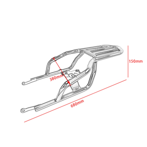 Zxxun — porte-bagages pour moto, pièces détachées, Support d'étagère, pour siège arrière, pour Kawasaki Z900RS, <span class=keywords><strong>Cafe</strong></span> ABS, 2018-2022 - Product Image 6