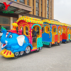 Prezzo economico 14 posti parco divertimenti parco divertimenti <span class=keywords><strong>bambini</strong></span> bambino elefante giro elettrico Mini turistico piccola batteria treno Trackless in vendita - Product Image 1