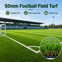 Gazon artificiel pour terrain de football, gazon synthétique haute densité pour terrain de football professionnel