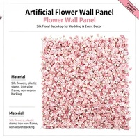 Mur de fleurs artificielles en tissu 5D, 8 pieds x 8 pieds, roses blanches, pour décoration de toile de fond de mariage