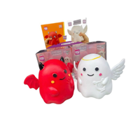 Jouet Squishy Géant Fantôme Ange Diable Doux à Presser Sensoriel Anti-Stress Cadeau Enfants Vente en Gros
