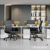 Chaise de bureau ergonomique noire en maille avec base à patins |   Chaise de conférence rembourrée avec accoudoirs pour la réception et les salles de réunion