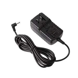 Free sample interchangeable power adapter output 12V 24V 1A 1.5A 2A power supply adaptor with removable UK US EU AU plug
