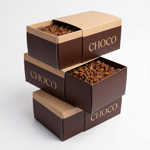 Cajas de Papel Biodegradables Deslizantes para Pastelería, Repostería y Chocolate, con Diseño Personalizado para Tiramisú - Product Image 4