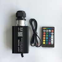 Kit de plafonnier étoilé à fibres optiques RGB 16W pour voiture avec contrôle par application