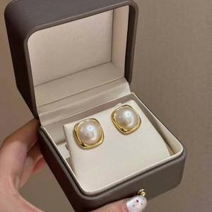 ชุดเครื่องประดับมุก 13-14 มม. จี้มุกสีขาว 925 ต่างหูเงินสร้อยคอเครื่องประดับชั้นดีของขวัญผู้หญิง - Product Image 4