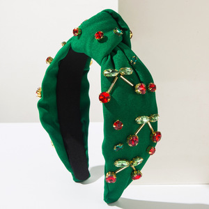 Diadema con Cerezas para Mujer, Accesorios para el Cabello con Pedrería Arcoíris, Diadema Moderna y Bonita para Regalo de Fiesta - Product Image 5