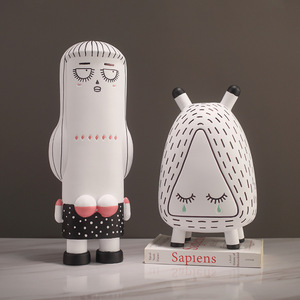 Abstract Resin Bookends Irregular Shape Modern Design Bedroom Decor Kids Room Art <b>Desktop</b> Decoration - Product Image 1