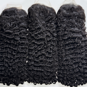 Natural Black Burmese Curly <b>Wig</b> Human Hair Soft Defined Curls Lace <b>Wig</b> Full Texture Natural Look <b>Wig</b> - Product Image 4