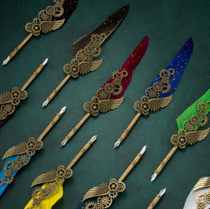 Ensemble de stylos <span class=keywords><strong>à</strong></span> <span class=keywords><strong>encre</strong></span> <span class=keywords><strong>et</strong></span> plumes rechargeables, 1 pièce, pour calligraphie, modèle ancien, pour écriture, <span class=keywords><strong>dessin</strong></span>, décor rétro - Product Image 2