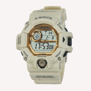 Orologio Digitale Sportivo di Lusso per <span class=keywords><strong>Uomo</strong></span> di Alta Qualità con Cinturino in Resina Originale e Funzione Cronometro - Product Image 3