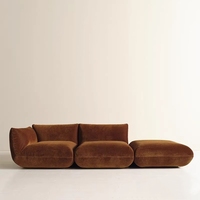 Canapé Rembourré de Style Nordique d'Époque, Petit Appartement Simple, Ensemble Modulaire Italien Minimaliste pour Gîte