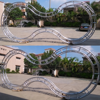 Estructura de Aluminio Premium para Eventos, Estructura Curva Redonda para Porterías, Estructura de Iluminación en Forma de Arco Personalizada para Conciertos y Espectáculos