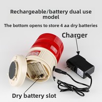 LTD-5088CD Tragbare Wiederaufladbare LED-Blinkleuchte mit Ton Magnetische Trockenbatterie Reflektierende Rote Auto-Warnleuchte