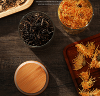 High Borosilicate Glass Storage Jar Bamboo Lid Eco-Friendly Airtight Multipurpose for Spices Dry Food Giveaways Handcrafted