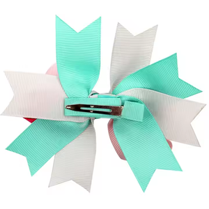PANO Lazos para el Cabello de Niñas Pequeñas de 4.5 Pulgadas, Accesorios de Verano <span class=keywords><strong>con</strong></span> Puntos, Lazos de Grosgrain Apilados <span class=keywords><strong>con</strong></span> Pinzas - Product Image 5