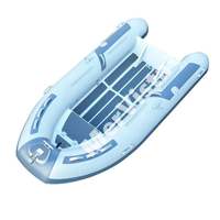 Prix d'usine, bateau pneumatique à coque en aluminium de 11 pieds, petit bateau à fond plat Rib320