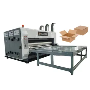 Packaging Machine Manufacturer Double color flexo printer slotter rotary die cutting carton box making machine