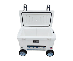 Glacière Grand Format en Plastique 55 L, Personnalisable, pour Canettes <span class=keywords><strong>de</strong></span> <span class=keywords><strong>Bière</strong></span> et Aliments Isolés, Coffre à Glace avec Roues pour Pêche en Extérieur - Product Image 4