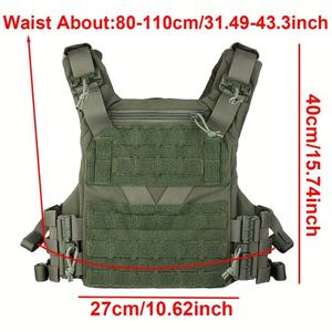 Gilet tactique à libération rapide On/Off Cummerbund MOLLE, réglable rapidement, porte-plaque pour entraînement de combat en plein air, sécurité - Product Image 3