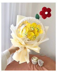 Boîte à fleurs transparente en acrylique de 20 <span class=keywords><strong>cm</strong></span>, boule à bulles transparente, bouquet de roses, boîte à fleurs en acrylique transparente, boule à bulles douce - Product Image 5