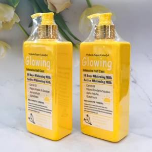 Label privé soins de la peau blanchissant au curcuma pour la peau à la <span class=keywords><strong>carotte</strong></span> et à l'huile d'argan <span class=keywords><strong>lait</strong></span> corporel éclaircissant pour l'étirement de la peau - Product Image 6