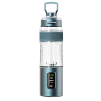 2026 Nieuw Ontwerp 600ml Elektrische USB Draagbare Handmixer Blender Roestvrij Staal Multifunctionele Drinktuit