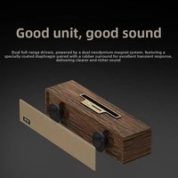 Mini-enceinte d'ordinateur en bois à double haut-parleur, subwoofer multimédia pour ordinateur portable, idéale pour la maison et le bureau, portable et alimentée par batterie