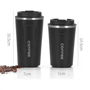 <span class=keywords><strong>Termo</strong></span> de café de doble pared 18/8, taza de café de acero inoxidable con aislamiento al vacío, venta al por mayor, 12/17oz - Product Image 2
