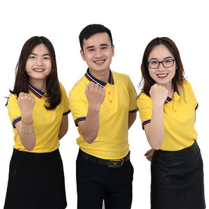 Uniforme Informal Amarillo OEM para Camiseta para Hombre y Mujer, Tejido de Punto, Diseño Comprimido, Cómodo y Transpirable - Product Image 6