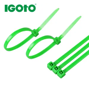 Buena calidad Venta caliente del precio barato de Igoto RoHS eléctrica 10x10x1000mm nylon envolturas de alambre eléctrico corbata cable correa de fábrica