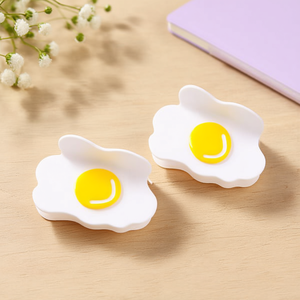 Fermaglio per capelli Zi Sun Egg da 7,8 cm, design simpatico e cartoonesco per donne e ragazze - Product Image 3
