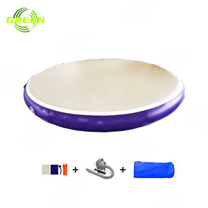 Verde 3M 4m 5M 6m 8m 10m 12m 15M pista de aire inflable barata estera de gimnasio de caída redonda estera de gimnasio de pista de aire inflable gimnasia - Product Image 1