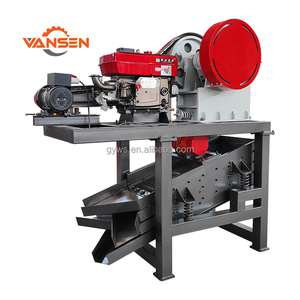 Frantoio a mascelle modello PE 150x250 con vaglio vibrante, piccolo frantoio a mascelle per roccia e pietra, prezzo frantoio a mascelle per miniere <span class=keywords><strong>d</strong></span>'<span class=keywords><strong>oro</strong></span> e cave - Product Image 1