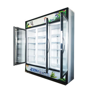 Exhibidor <span class=keywords><strong>Vertical</strong></span> de Bebidas Refrigeradas para Supermercados y Restaurantes, con Ventilador de Vidrio Comercial para Botellas de Cerveza - Product Image 2