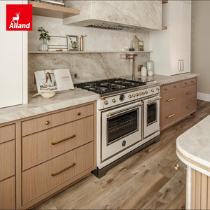 <span class=keywords><strong>Cuisine</strong></span> moderne de qualité supérieure Alland avec îlot, design complet en bois massif, armoire de rangement de <span class=keywords><strong>cuisine</strong></span> sur mesure - Product Image 2
